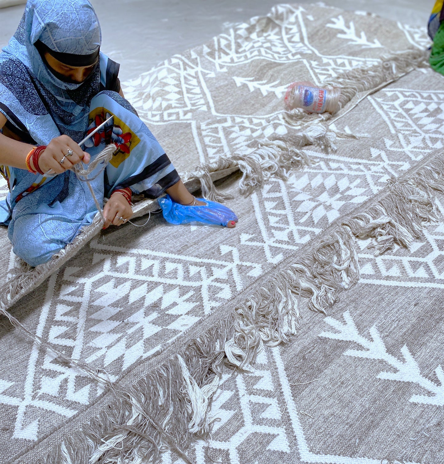 Wool Rug - Remy - indoor rug - preparation 3