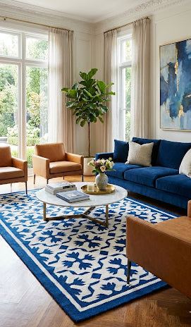 Jaipur intricate Handwoven Flatweave Area Rug