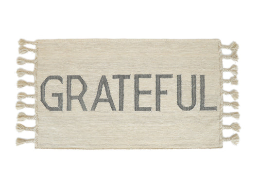 GRATEFUL Inspirational Rug