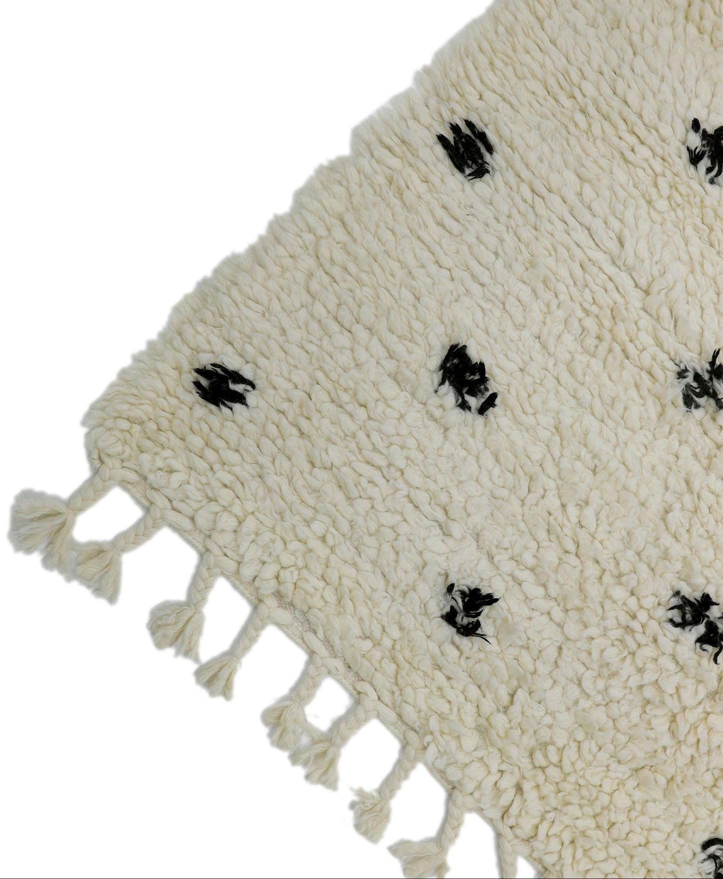Holly Handwoven Berber Luxurious & Plush Polka Dot Wool Rug