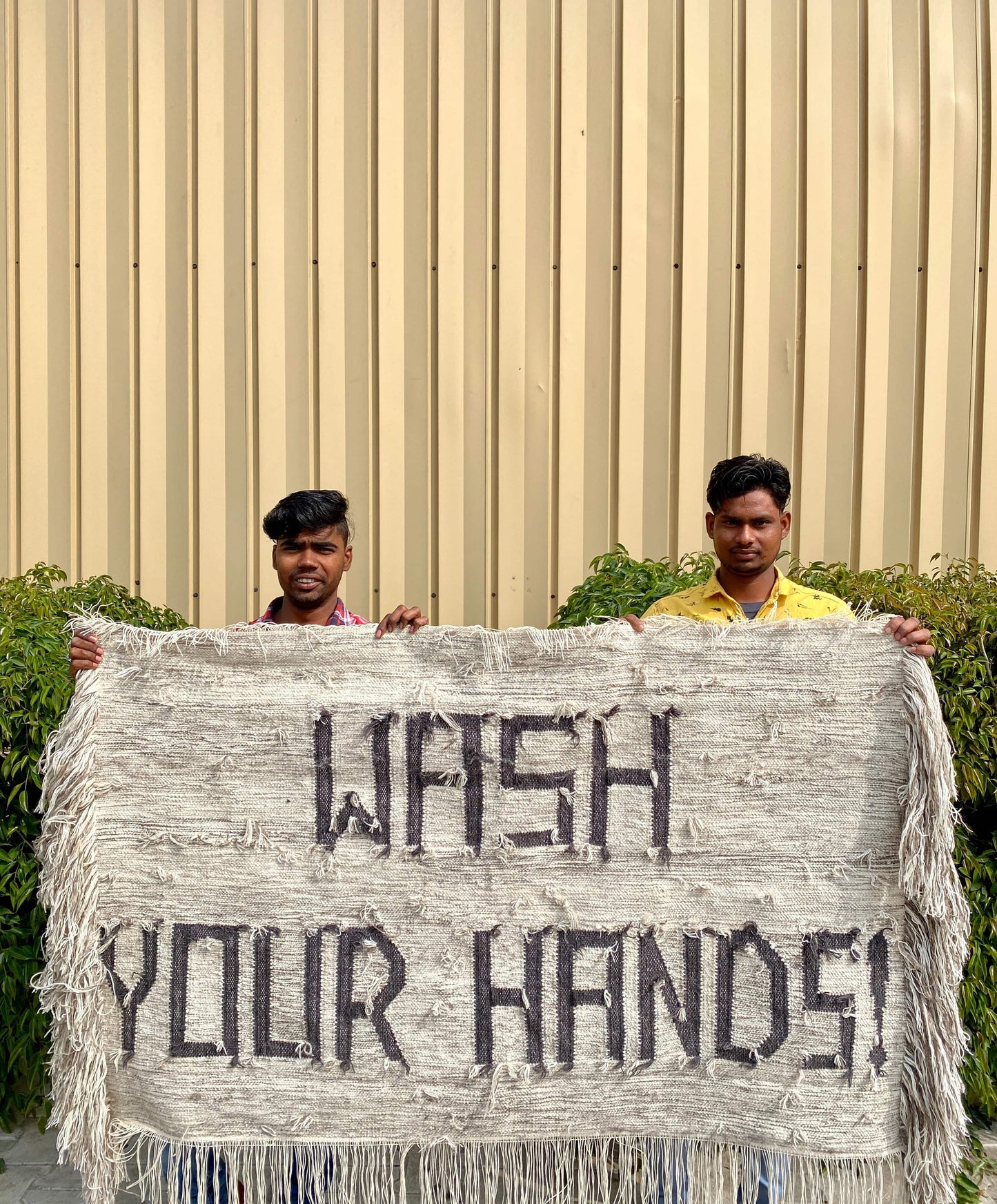 WASH YOUR HANDS - Wool - Displayed