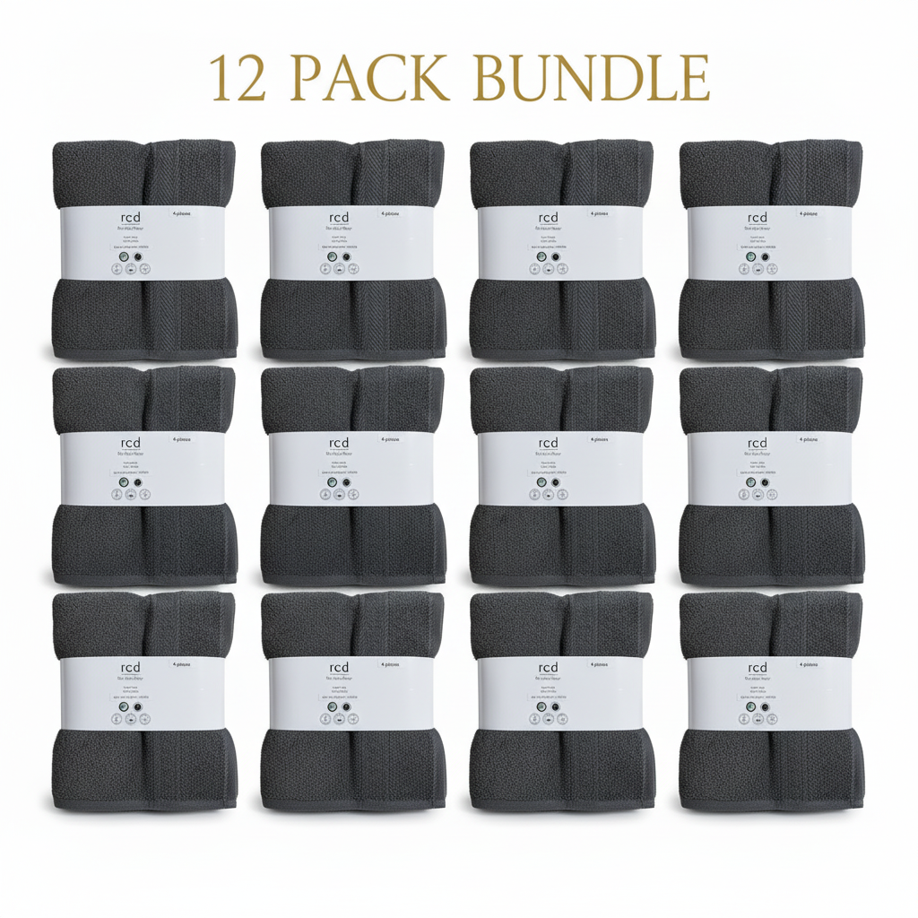 100% Pure Organic Cotton Hand Towel (20" x 40") - Bulk Packs