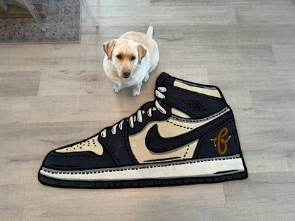 Custom Air Jordans Pure Wool Sneakers Rug