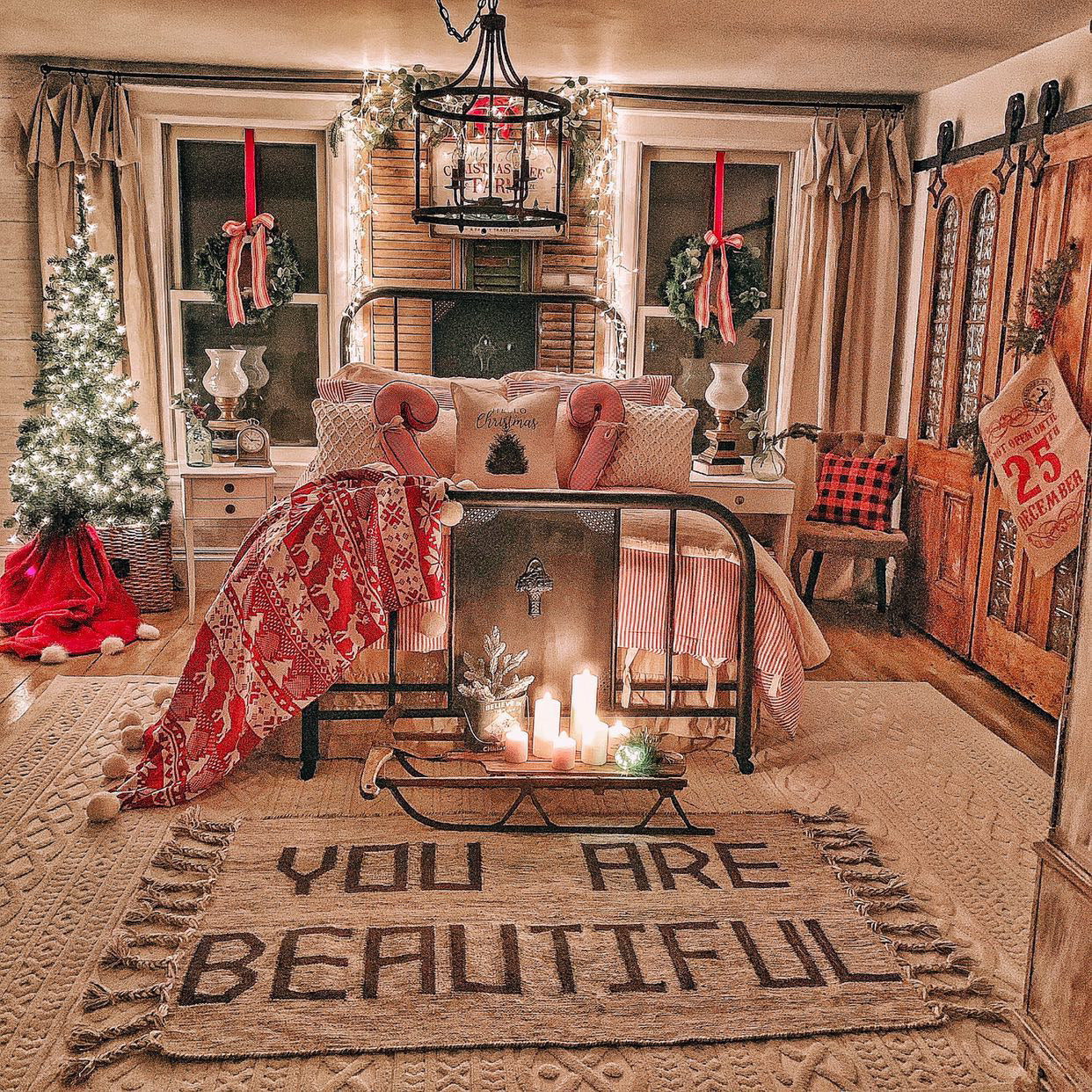 [Positive Affirmation Rug], [you are beautiful rug] [positive affirmation gift] [Washable Rug] [Rich Class Decor] 