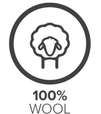 made from 100% sheep wool