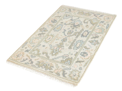 Mini Handknotted Oushak Runner Rug 2x3
