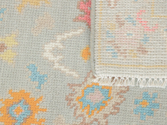 Mini Handknotted Oushak Runner Rug 2x3