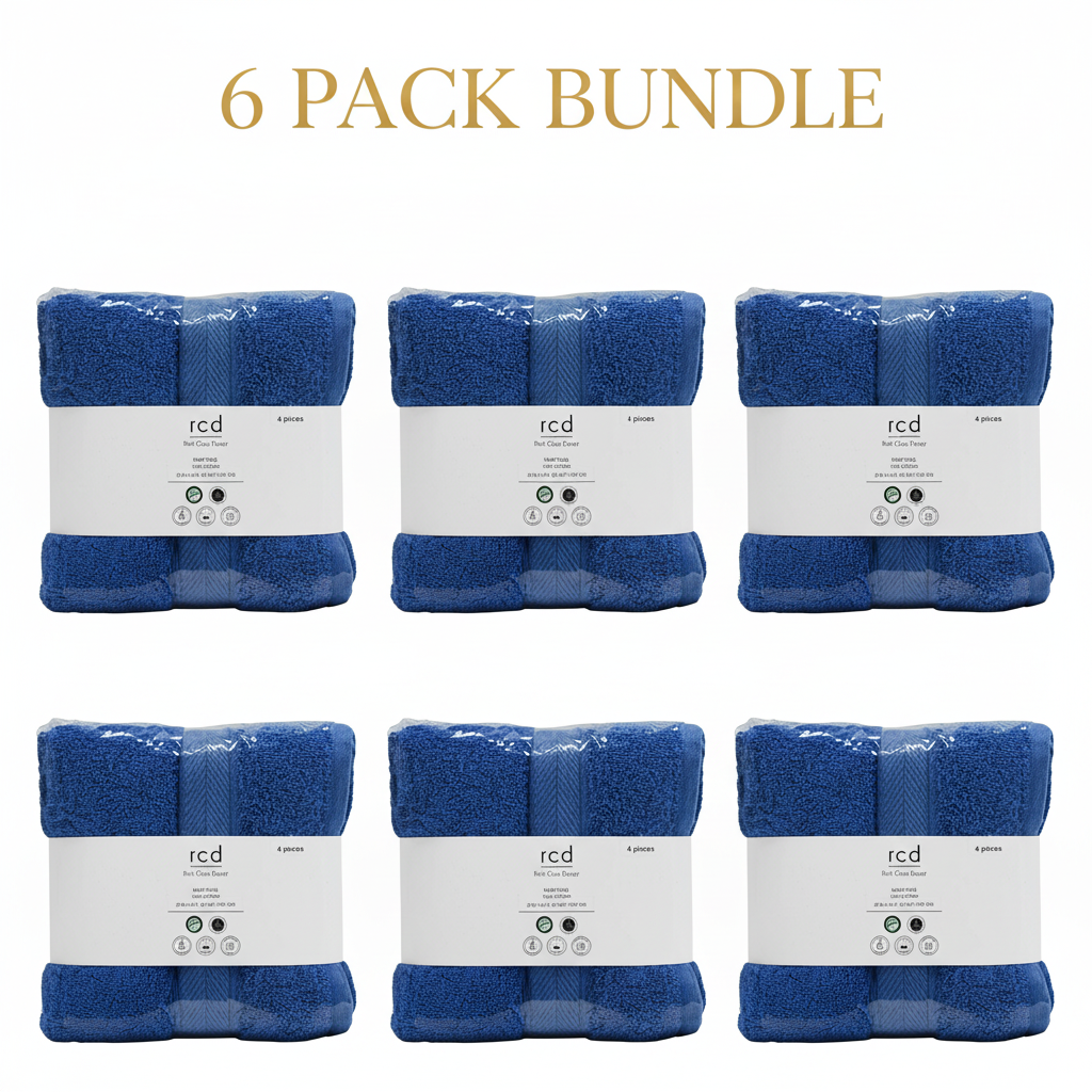 100% Pure Organic Cotton Hand Towel (20" x 40") - Bulk Packs