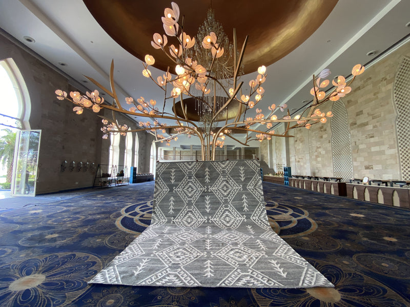  Wool Rug - "Ayla" - Pure Organic Area Rug Commercial Display 2