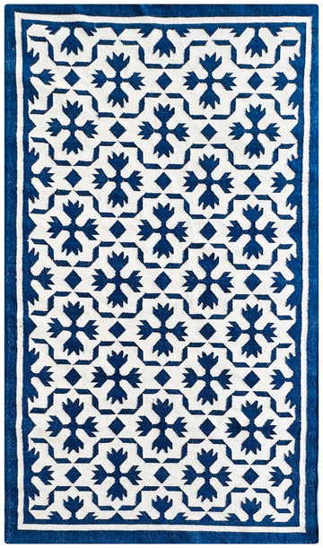 Stunning full shot of jaipur flatweave rug