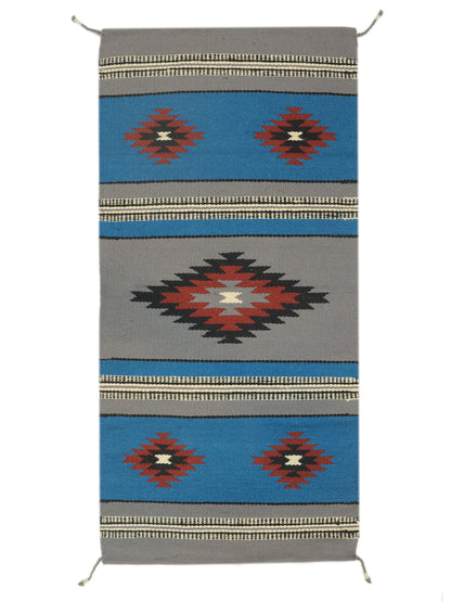 Southwest style Woven rug with geometric pattern