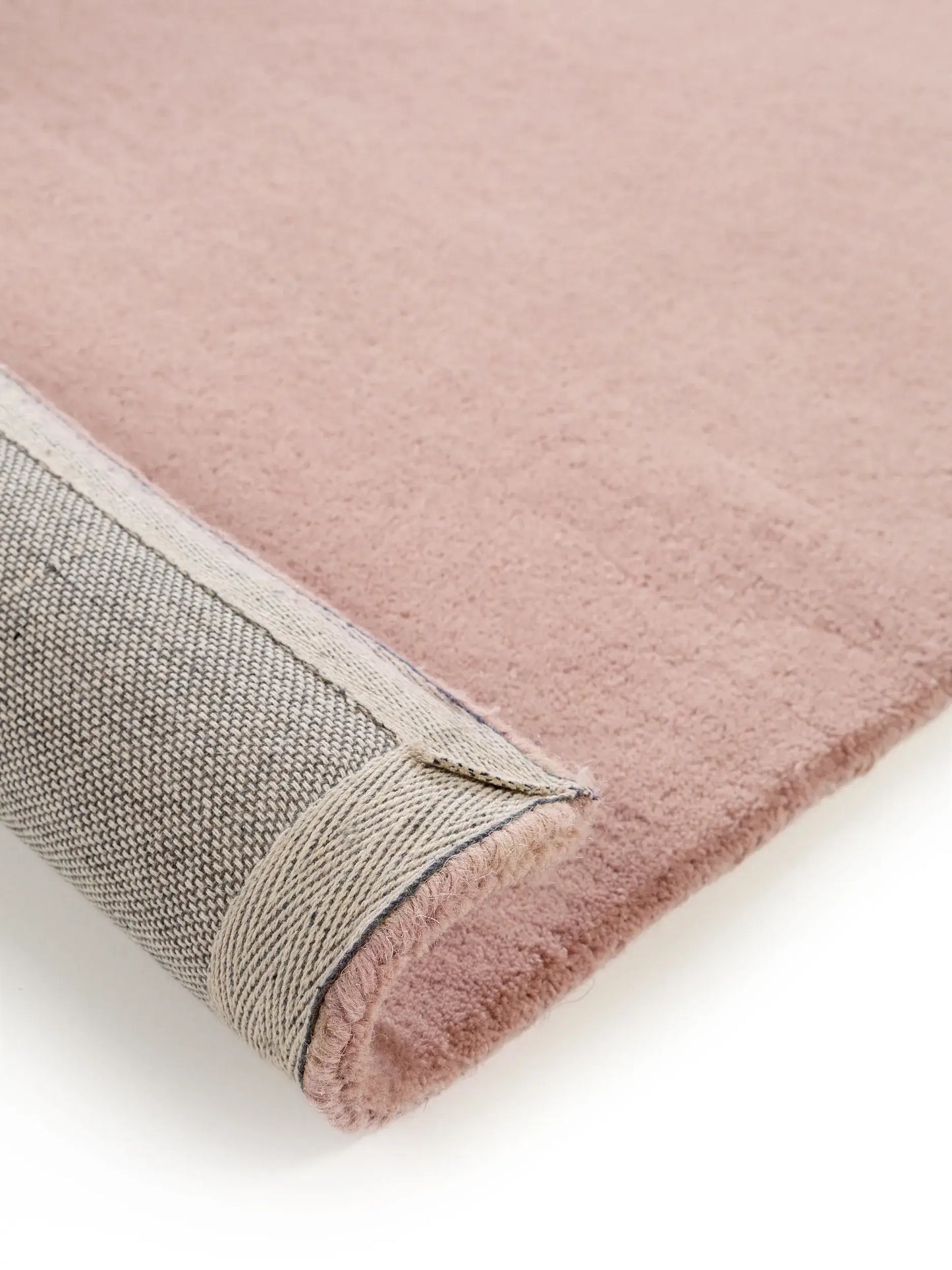 Haven Blush Pink Solid Hand-Tufted Wool Rug