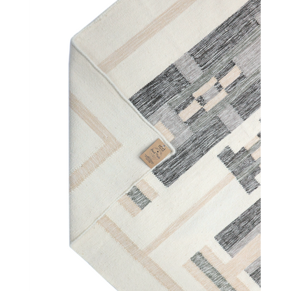 Grey & Sage Handmade Flatweave Area Rug