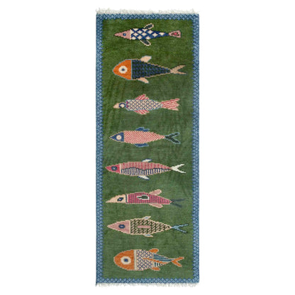 Koi Fish runner rug for hallway & kitchen front photo