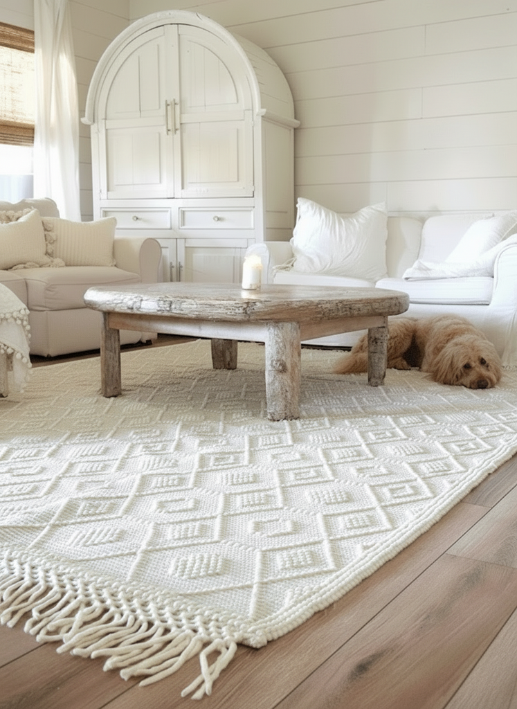 Leslie Rug - Larger Red Badge