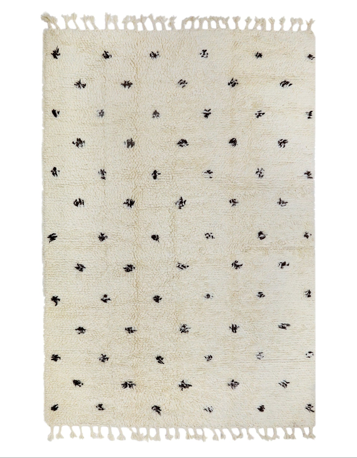Holly Handwoven Berber Luxurious & Plush Polka Dot Wool Rug