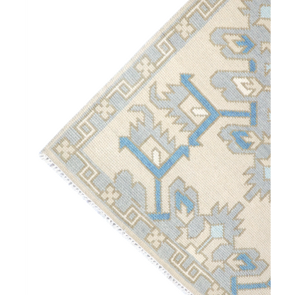 Aisha Hand-Knotted Oushak Wool Runner Rug