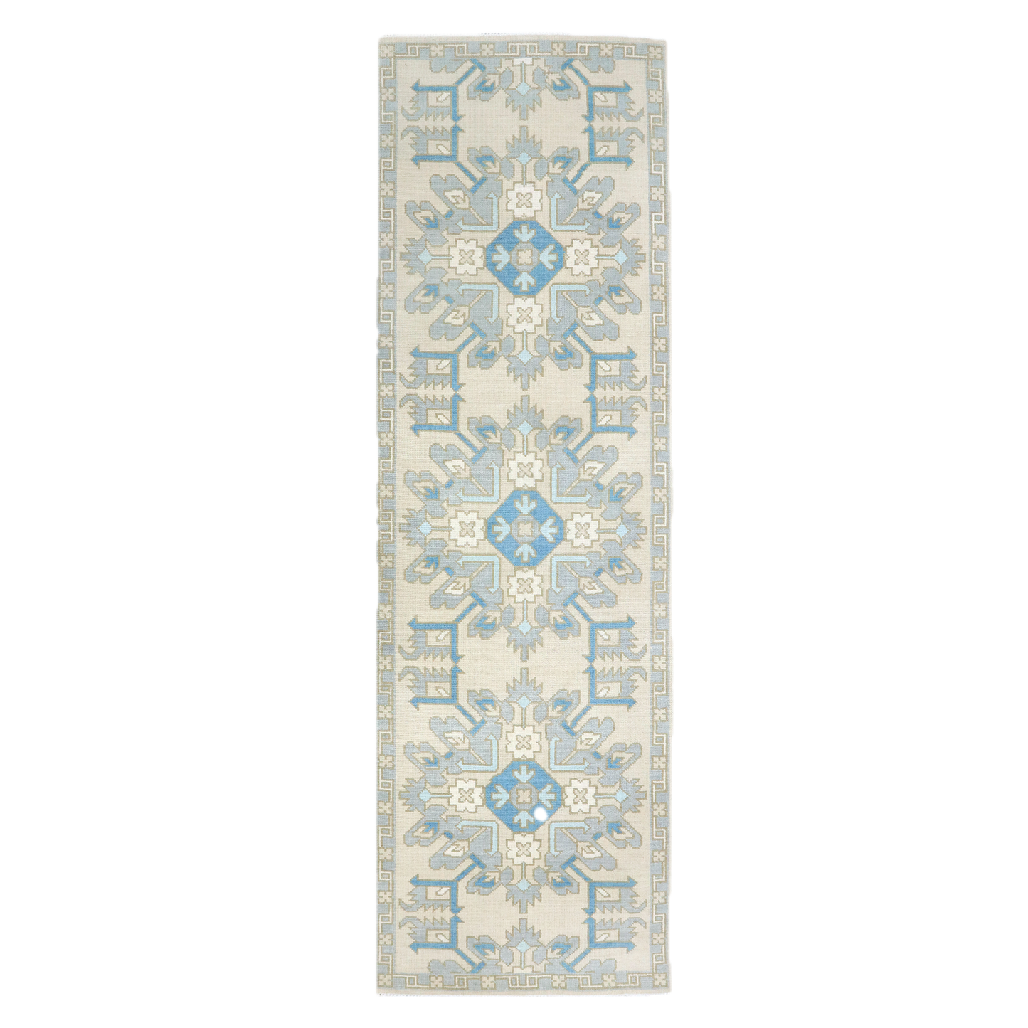 Aisha Hand-Knotted Oushak Wool Runner Rug