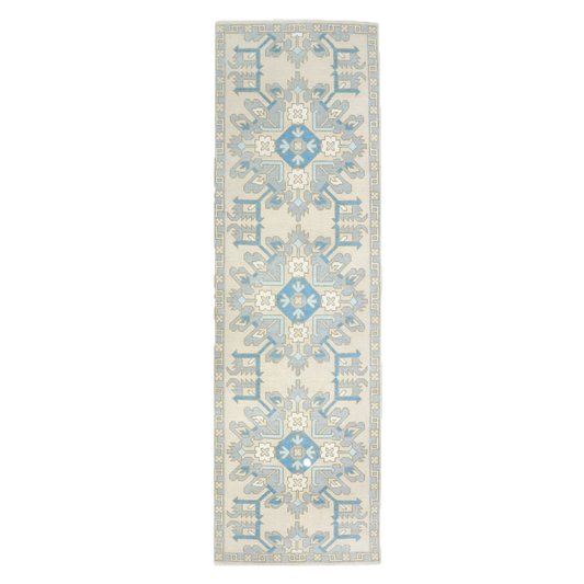 Aisha Hand-Knotted Oushak Wool Runner Rug