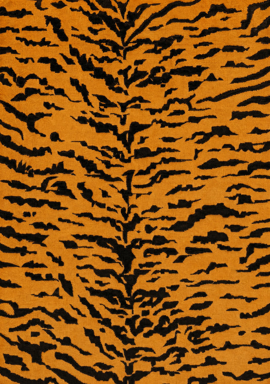 Tigra Animal Print Handmade Wool Rug