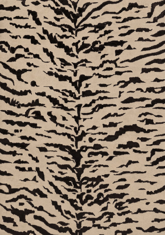 Tigra Animal Print Handmade Wool Rug