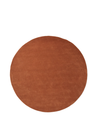 Haven Toffee Brown Solid Hand-Tufted Wool Rug