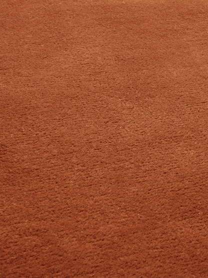 Haven Toffee Brown Solid Hand-Tufted Wool Rug
