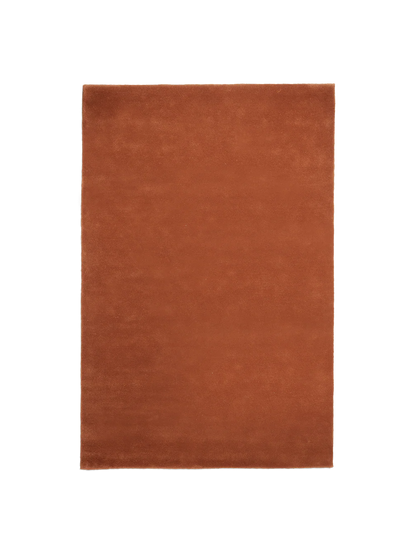 Haven Toffee Brown Solid Hand-Tufted Wool Rug
