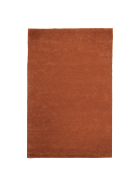 Haven Toffee Brown Solid Hand-Tufted Wool Rug