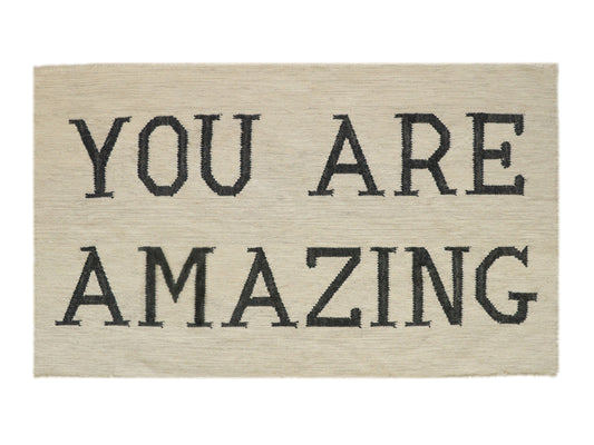 YOU ARE AMAZING front door welcome mat rug