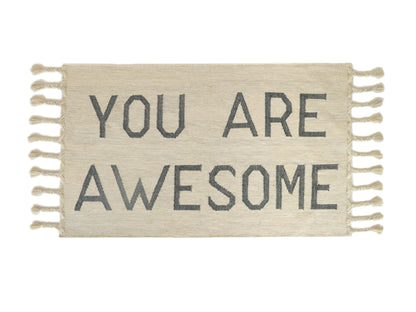You Are Awesome Rug - Body Positive Affirmation Quote