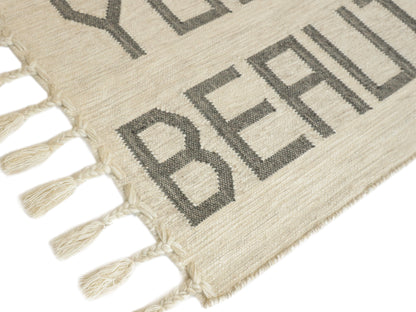 YOU ARE BEAUTIFUL Positive Affirmation Rug