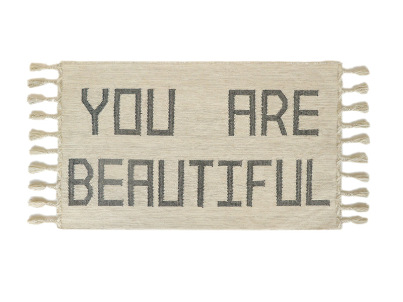 YOU ARE BEAUTIFUL Positive Affirmation Rug