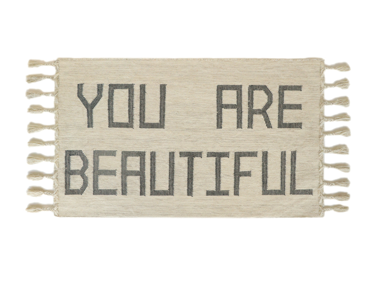 YOU ARE BEAUTIFUL Positive Affirmation Rug