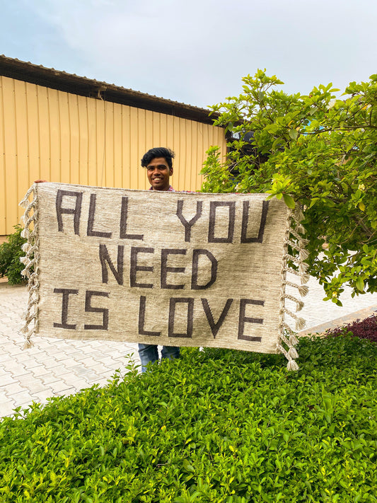 all you need is love rug