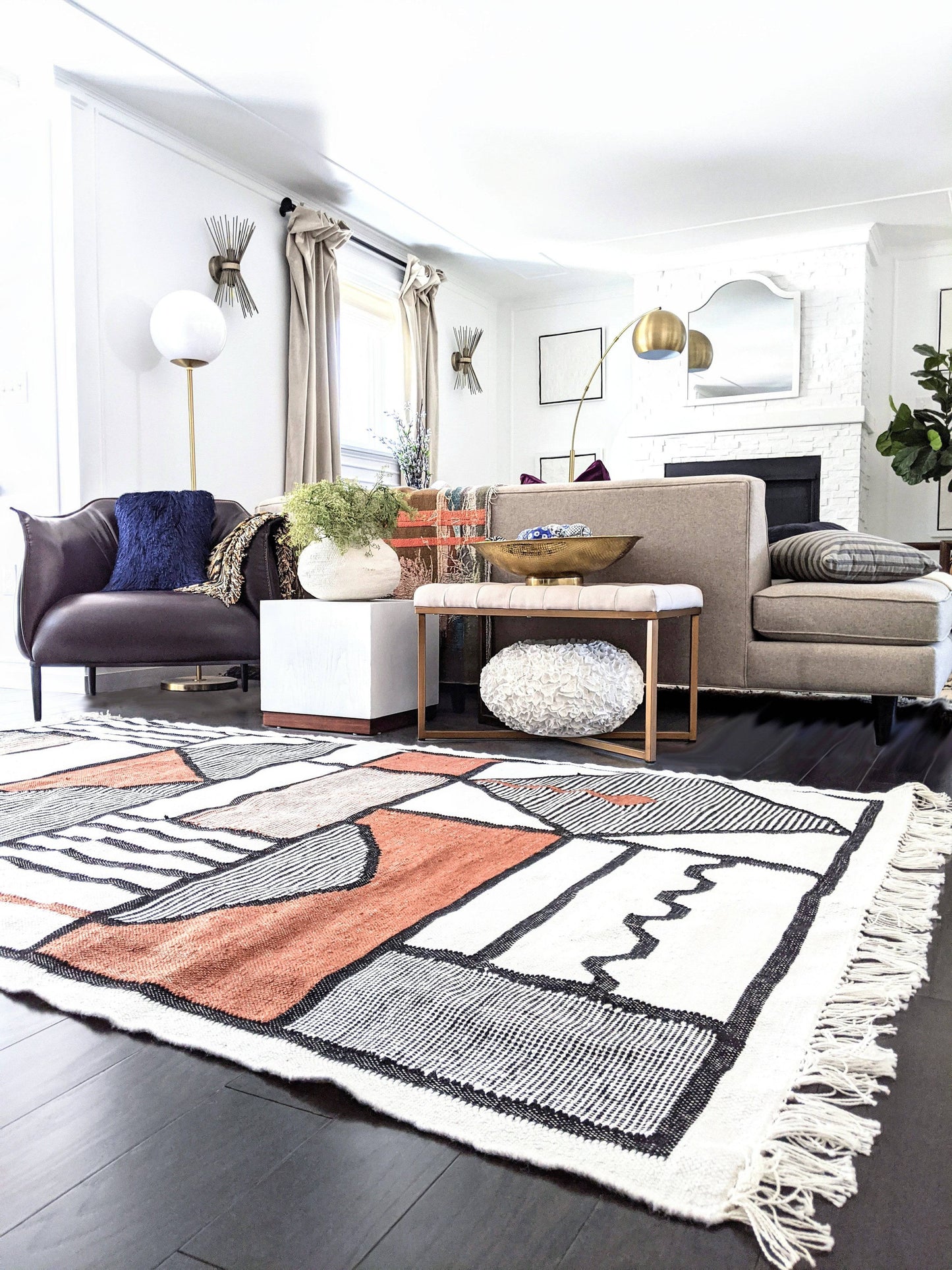 [Living Room Rug], [Custom Carpet] [Area Rug] [Washable Rug] [Rich Class Decor] 