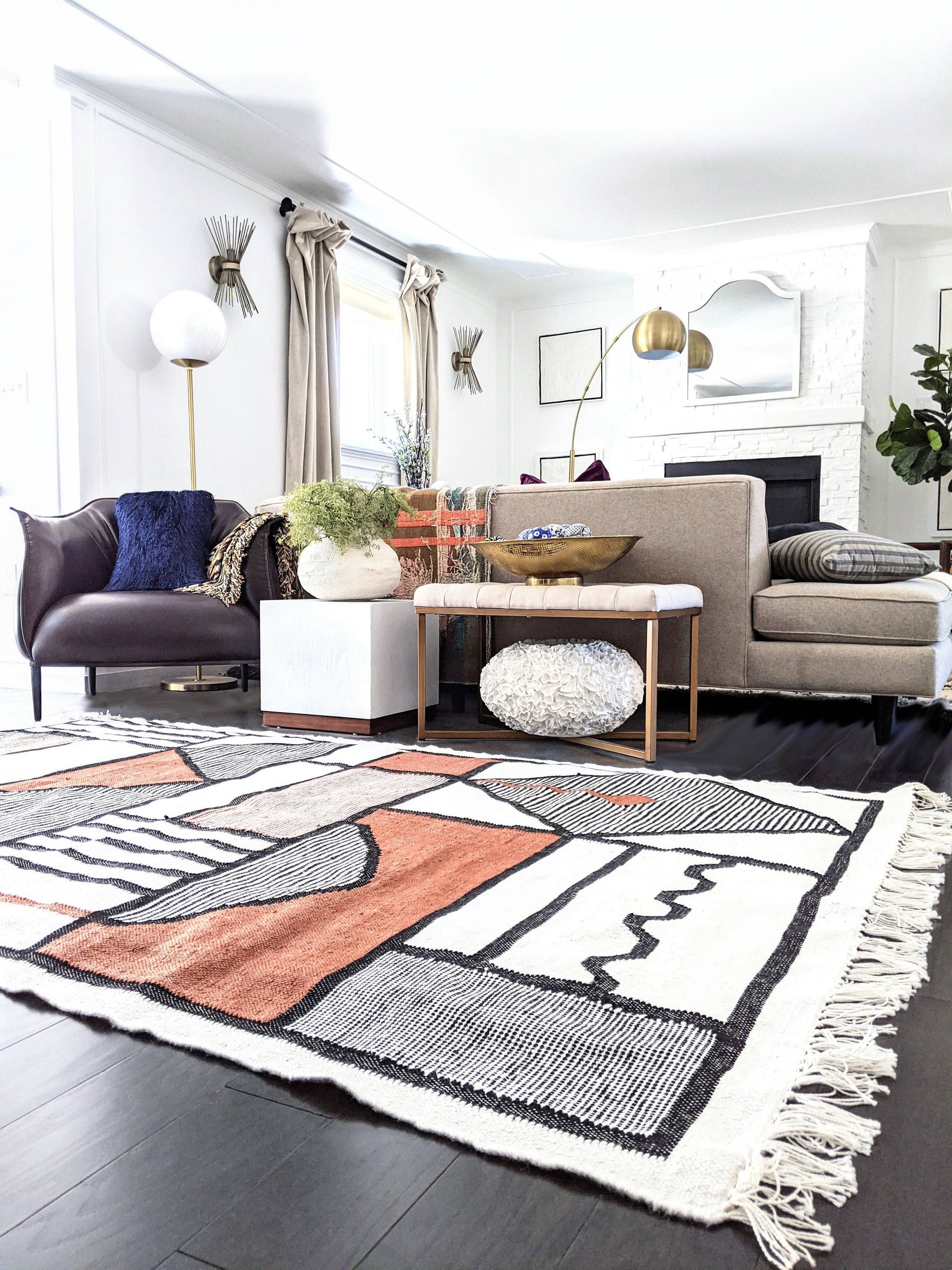 [Living Room Rug], [Custom Carpet] [Area Rug] [Washable Rug] [Rich Class Decor] 