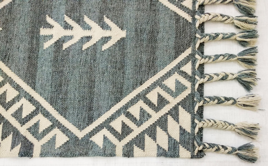 ABBIE Coastal style Kitchen Runner Kilim Rug