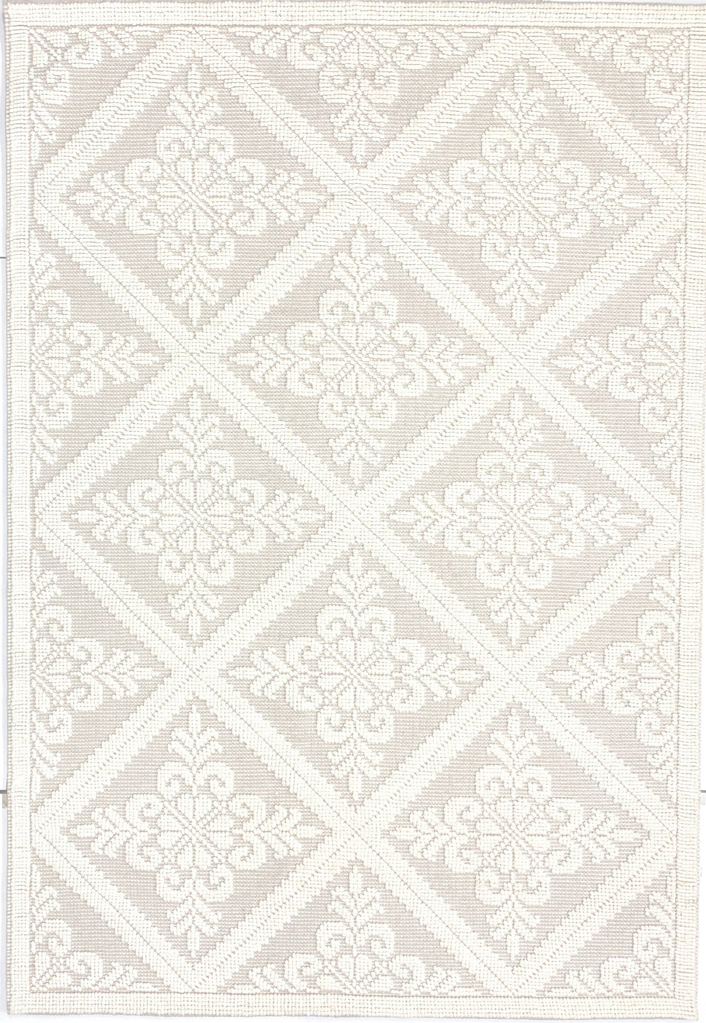 full shot of our crystal wool handwoven rug
