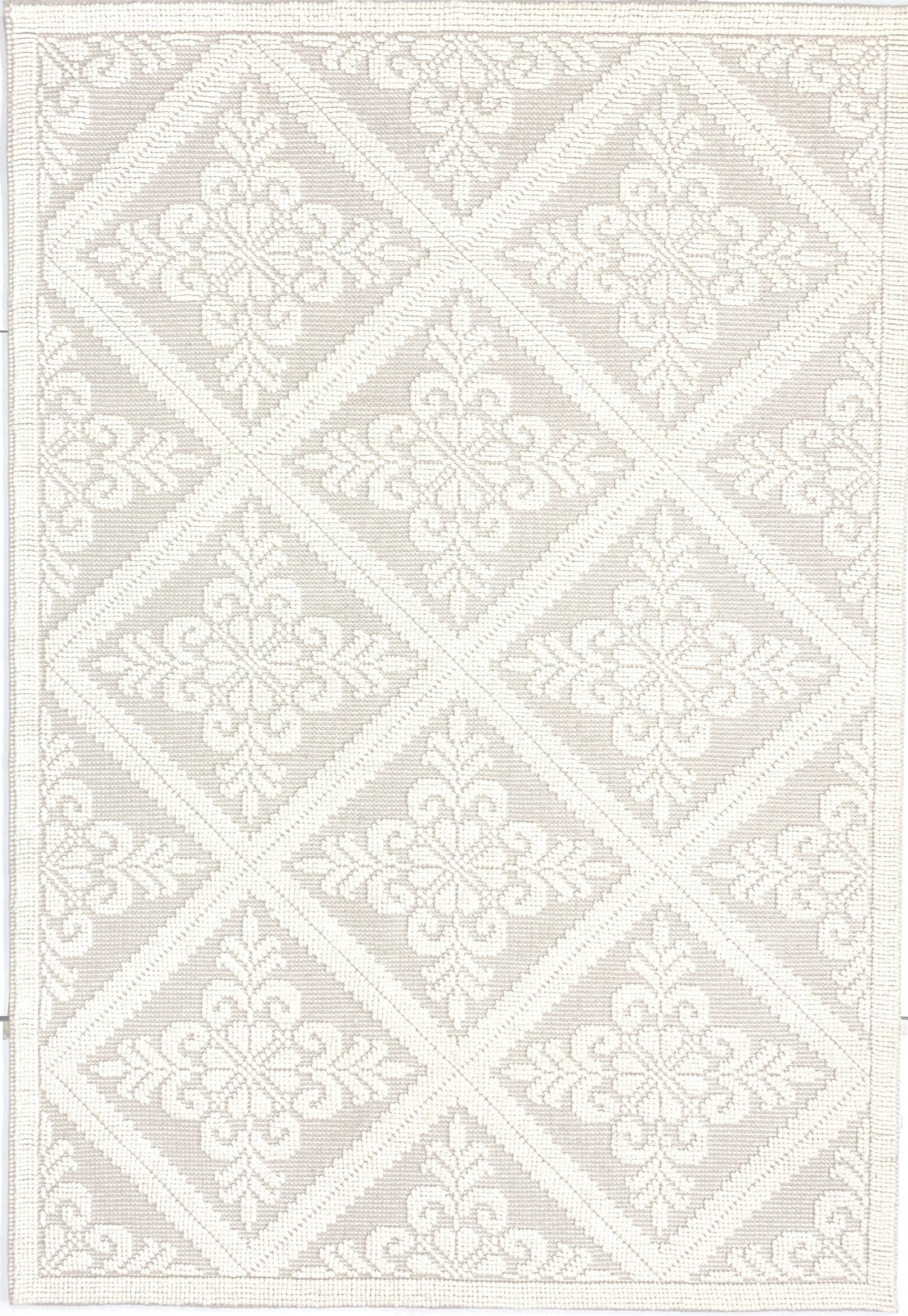 full shot of our crystal wool handwoven rug