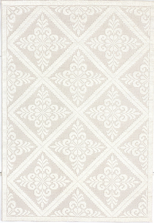 full shot of our crystal wool handwoven rug